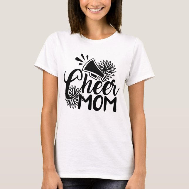 Cheer Mom/Cheerleading T-Shirt (Front)