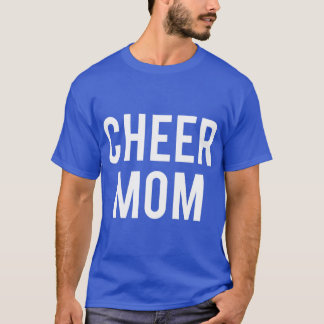 Cheer Mom Cute Slogan Printed T-Shirt
