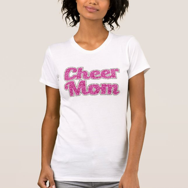 Cheer Mom Glitter Women's shirt (Front)