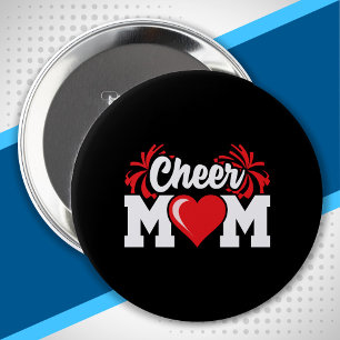 Cheer Mom - High School Cheerleader - Cheerleading Button
