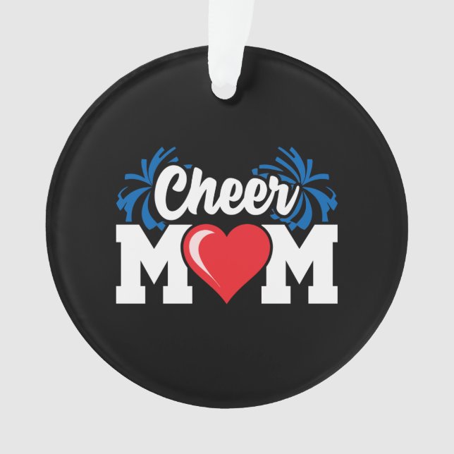 Cheer Mom - High School Cheerleader - Cheerleading Ornament (Front)
