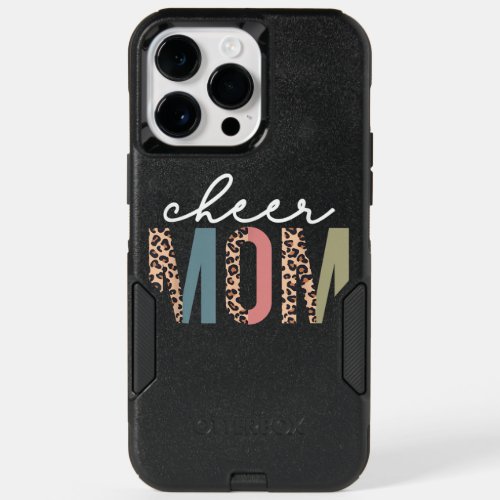 Cheer Mom Leopard Cheerleader Bleached Mothers Day OtterBox iPhone 14 Pro Max Case