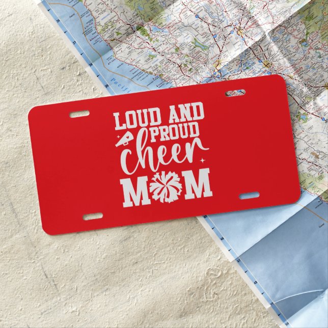 Cheer Mom License Plate (In Situ)