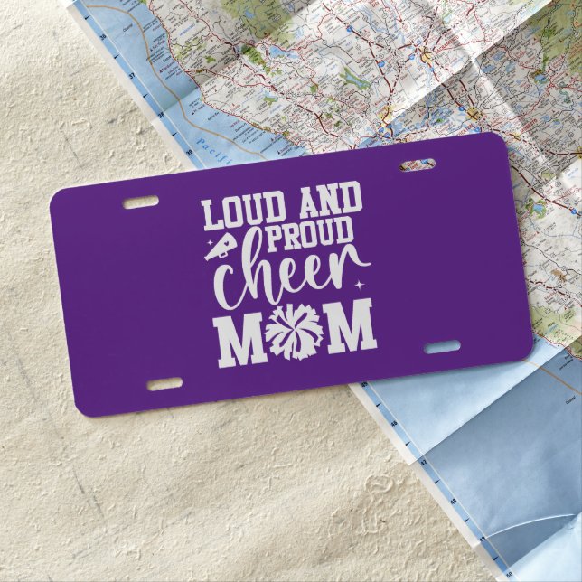 Cheer Mom License Plate (In Situ)