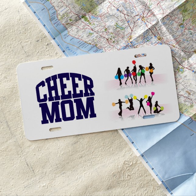 Cheer Mom License Plate (In Situ)