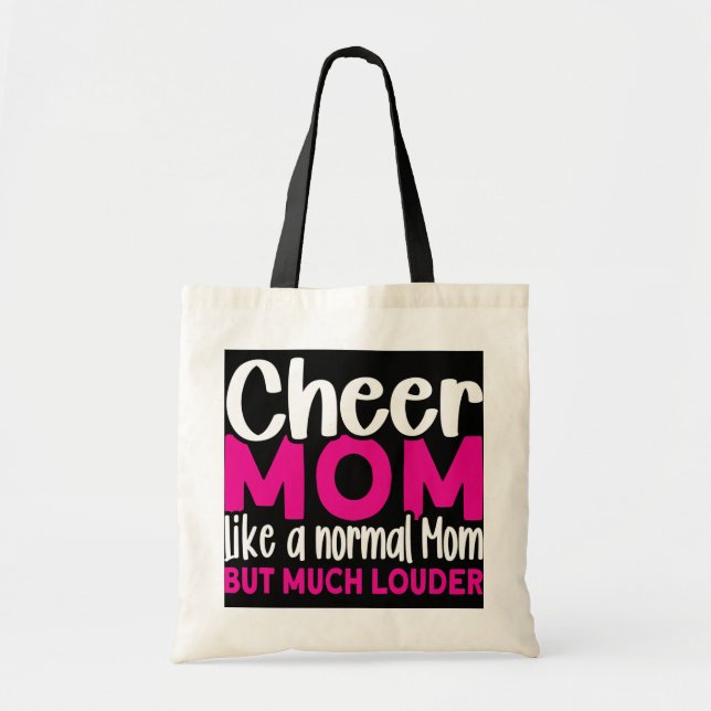 Cheer Mom like a normal Mom Cheerleading Mom  Tote Bag (Front)