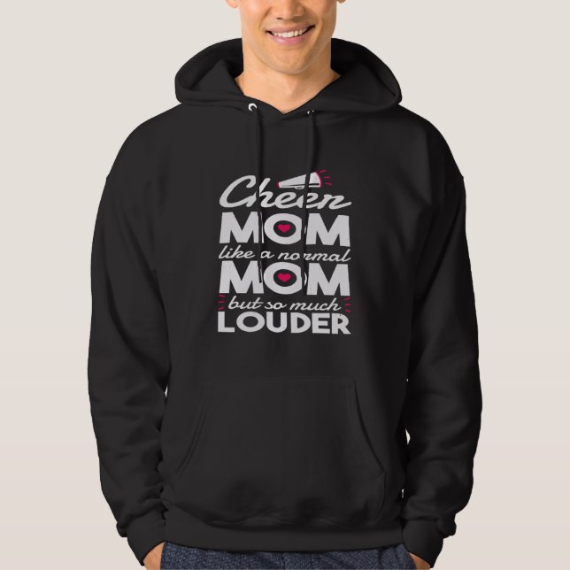 Cheer Mom Like A Normal Mom, Cheerleading Mommy 1 Hoodie (Front)