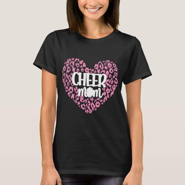 Cheer Mom Proud Cheerleading Mama Cheerleader Moth T-Shirt (Front)