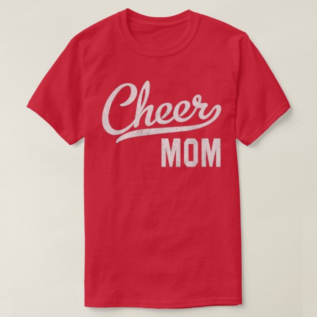 Cheer Mom Proud Cheerleading Mom Gift  T-Shirt (Design Front)