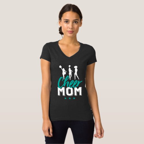 Cheer Mom Proud Mother of Cheerleader Daughter T_Shirt
