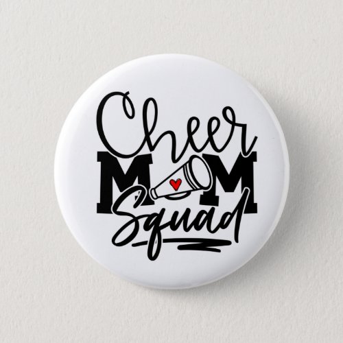Cheer Mom Squad Button
