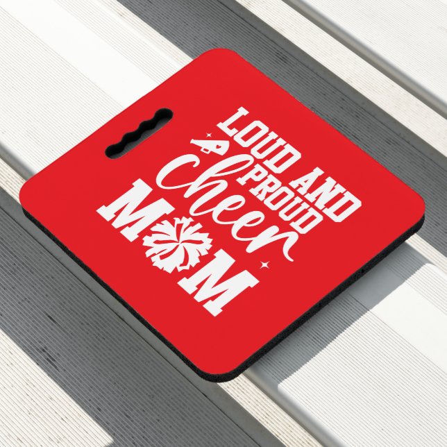 Cheer Mom Stadium Seat Cushion (In Situ)