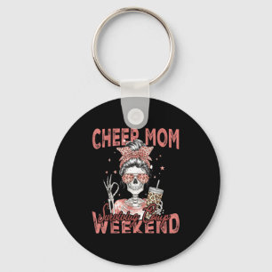 Cheer Mom Surviving Comp Weekend Funny Cheerleadin Keychain