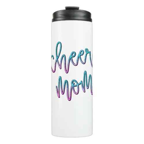 cheer mom thermal tumbler