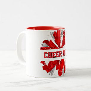 Cheer Mom Two-Tone Coffee Mug