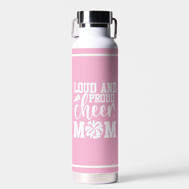 Cheer Mom Water Bottle (Front)