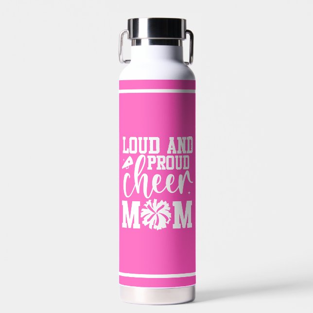 Cheer Mom Water Bottle (Front)