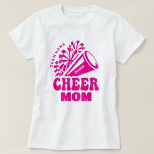 Cheer Mom with Custom Team Name & Kid's Name T-Shirt