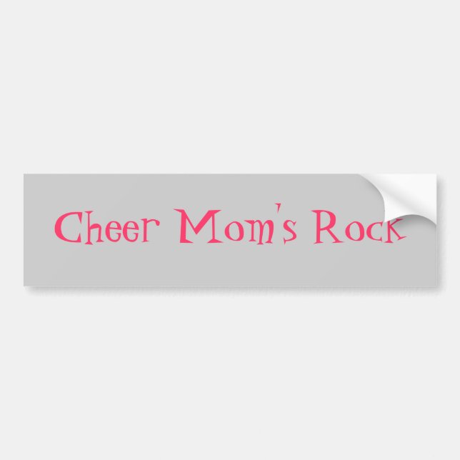 Cheer Mom's Rock Bumper Sticker (Front)