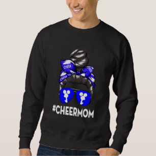 Cheer Mother Mama Parents Cheerleading Mom Messy B Sweatshirt