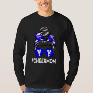 Cheer Mother Mama Parents Cheerleading Mom Messy B T-Shirt