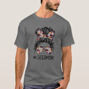 Cheer Mother Mama Parents Gift Cheerleading Mom Me T-Shirt