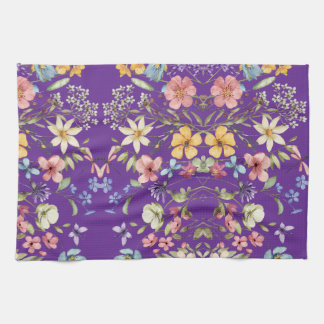 Cheer Myself Up With Flowers Kitchen Towel