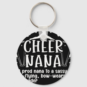 Cheer Nana Definition Cheerleading Nana Cheerleade Keychain