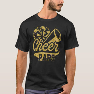 Cheer Paps Biggest Fan Cheerleader Father's Day T-Shirt