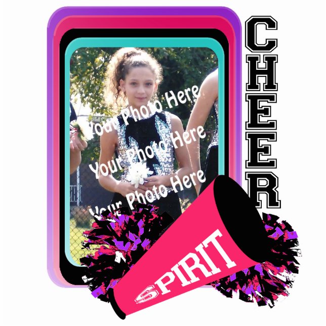 Cheer Photo Frame Cutout (Front)