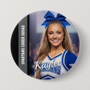 Cheer Photo Pin Cheerleader Team Spirit Button