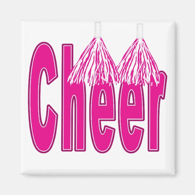 Cheer Pink Magnet (Front)