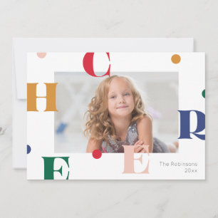 CHEER - playful holiday photo design