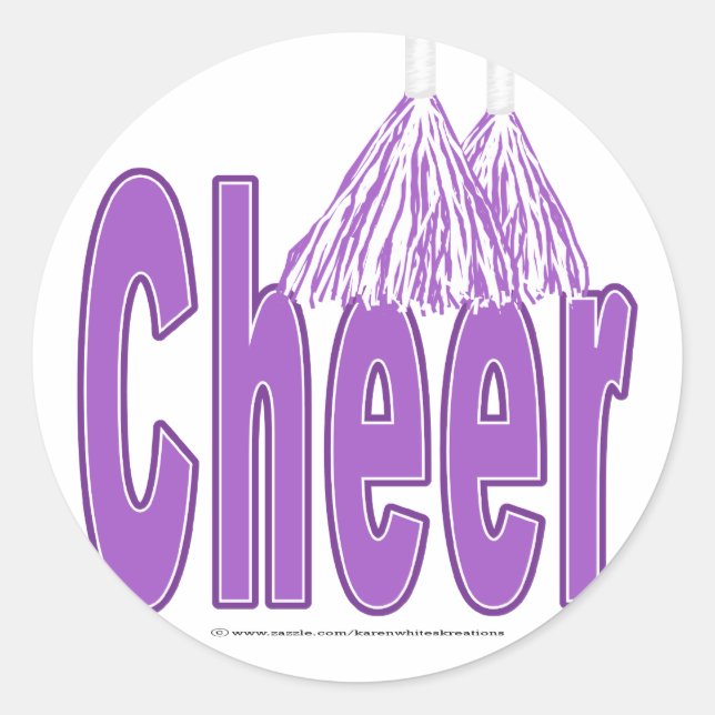 Cheer Purple Stickers (Front)