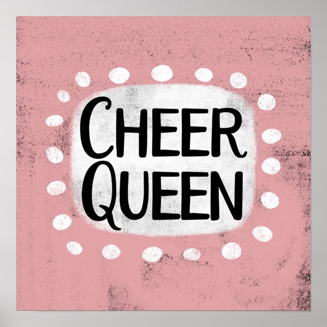 Cheer Queen Poster Wall Art (Front)
