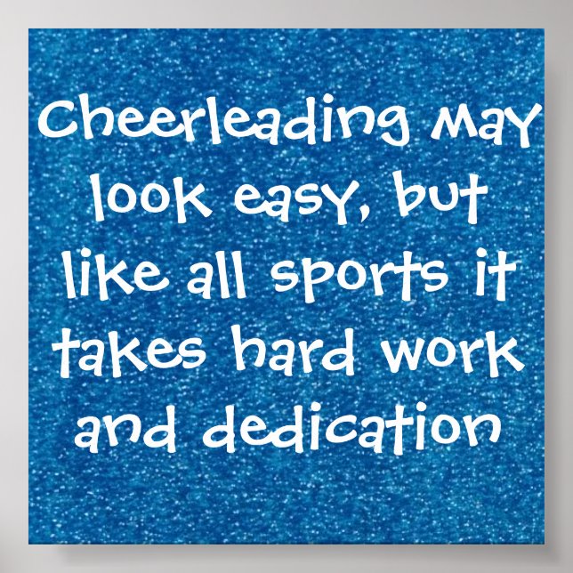 cheer quote poster (Front)