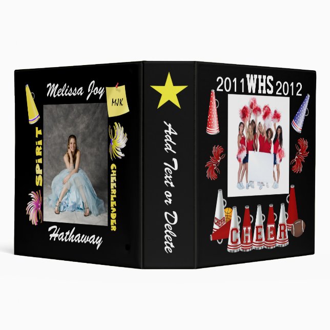 Cheer - See Back 3 Ring Binder (Background)