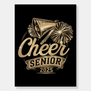 Cheer Senior 2025 Cheerleader Graduation Class Of Foam Board