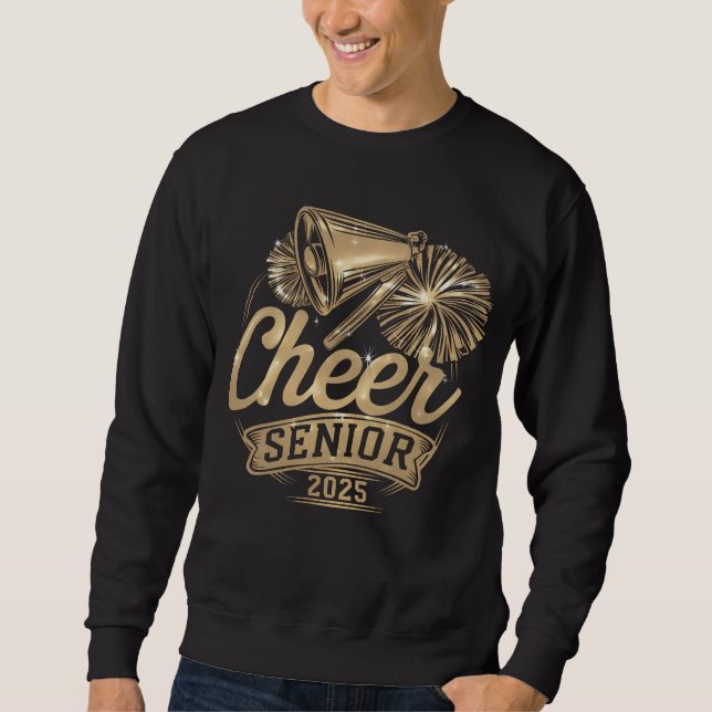 Cheer Senior 2025 Cheerleader Graduation Class Of Sweatshirt (Front)
