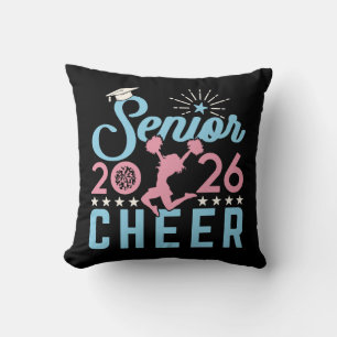 Cheer Senior 2026 Graduating Cheerleader Throw Pillow