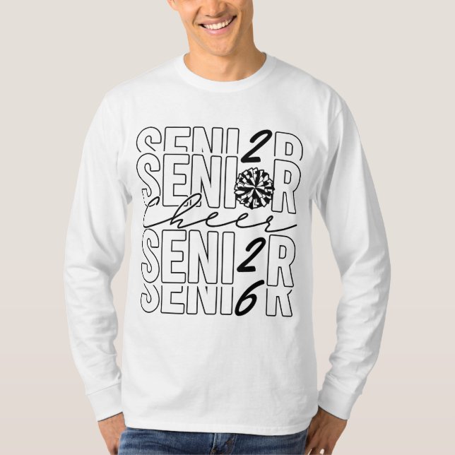 Cheer Senior 2026 Men LS T-Shirt (Front)