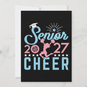 Cheer Senior 2027 Cheerleading Graduate Invitation