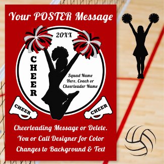 Cheer Senior Night Posters, PERSONALIZED