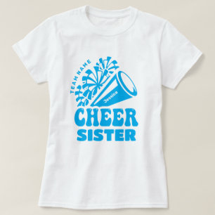 Cheer Sister with Custom Team Name & Kid's Name T-Shirt