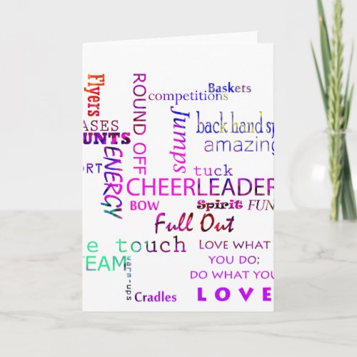 Cheer Spirit Card