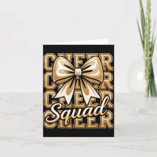 Cheer Squad Gold Funny Srt Cheerleader Cheerleadin Card
