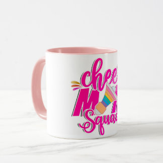 Cheer Squad Mom Rainbow Coffee Mug