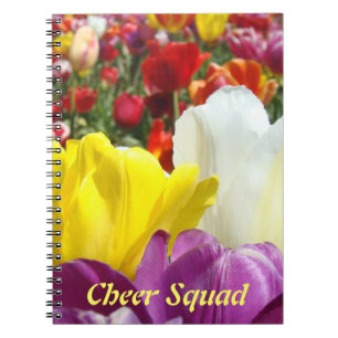 Cheer Squad notebook Colorful Tulip Flowers