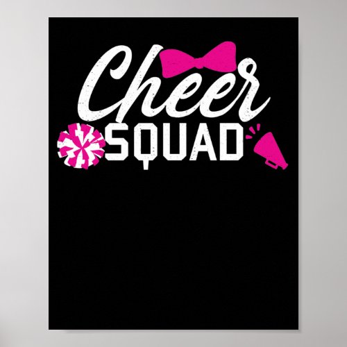 Cheer Squad Team Cheerleading Club Poster