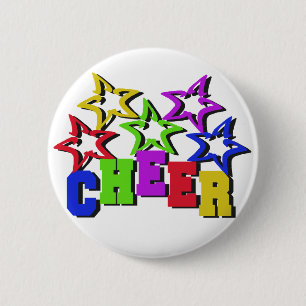 Cheer Stars Pinback Button